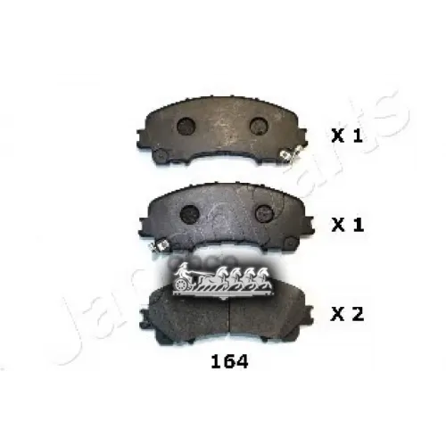 Колодки Тормозные Передние Japanparts PA-164AF