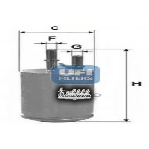Фильтр Топливный Volvo S80/V70/Xc60/Xc70 06- 1.6-4.4 UFI 