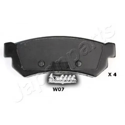 Колодки Тормозные Дисковые, Комплект Зад Japanparts 