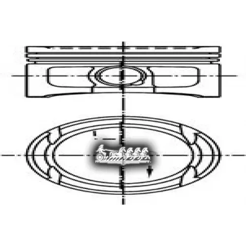 Поршень Dm.76.50x1.2x1.5x2.5 Std Цена За 1 Шт Min4 KOLBENSCHMIDT 