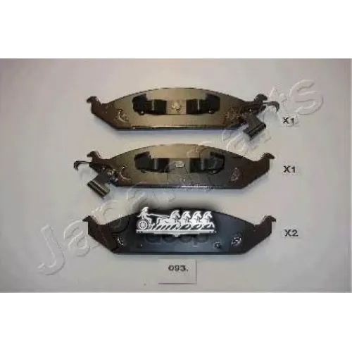 Колодки Тормозные Дисковые Japanparts PA-093AF
