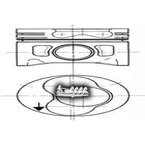 Поршень Комплект Vag A4/A6/Passat/Golf 4/Octavia 95-/-08 1-2Цил. 1.9Tdi KOLBENSCHMIDT 