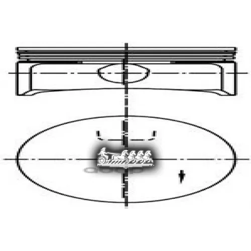 Поршень Комплект Opel Astra/Corsa/Meriva/Signum/Tigra/Vectra/Zafira 00- 1.8 X18xe1/Z18xe/Z18xel KOLBENSCHMIDT 