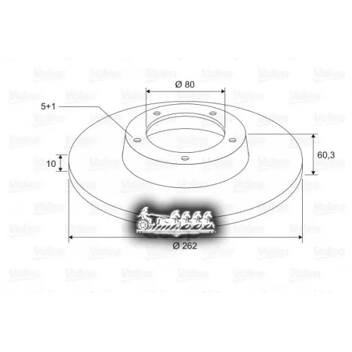 Диск Тормозной Jeep Compass 11- Зад X2 Valeo 
