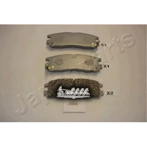 Колодки Тормозные Дисковые Japanparts PP-594AF