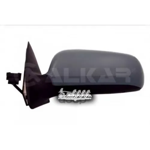 Зеркало Заднего Вида Skoda Fabia I 99-08 Электрич.асферич.подогрев Грунт.лев. (В Сборе) ALKAR 