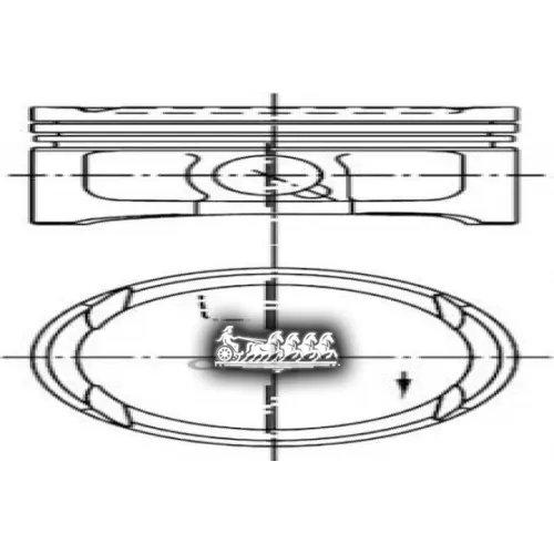 Поршень Комплект Vag Golf 4/Bora -05 1.6 16V KOLBENSCHMIDT 