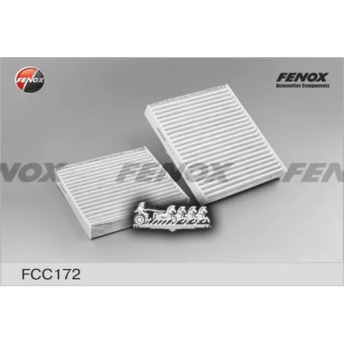 Фильтр Салона Peugeot 207 06- Угольный (Упак.2шт.) FENOX 