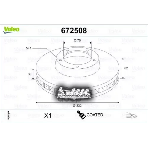 Тормозной Диск Bmw X5 F15 Fr Valeo 