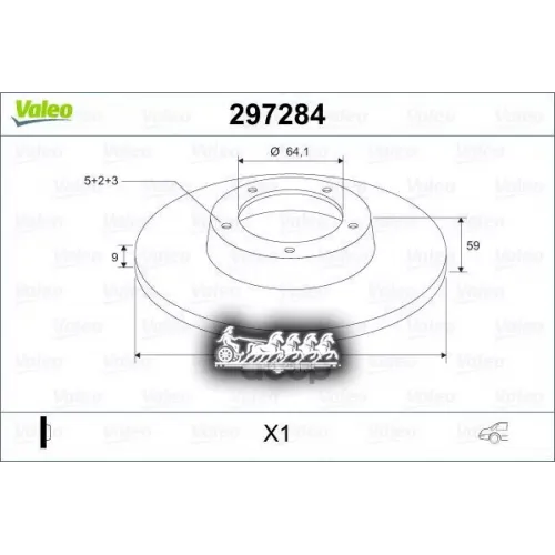 Диск Тормозной Honda Cr-V Ii Зад X1 Valeo 