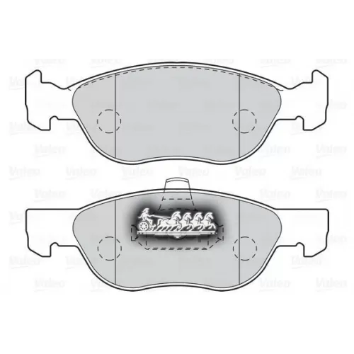 Колодки Тормозные Дисковые /Комплект 4 Шт/ Valeo 
