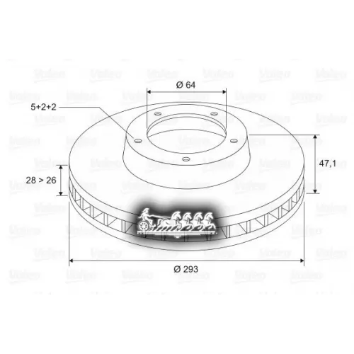 Диск Тормозной Honda Cr-V Iii 2.0-2.4 07- Передний Valeo 197 285