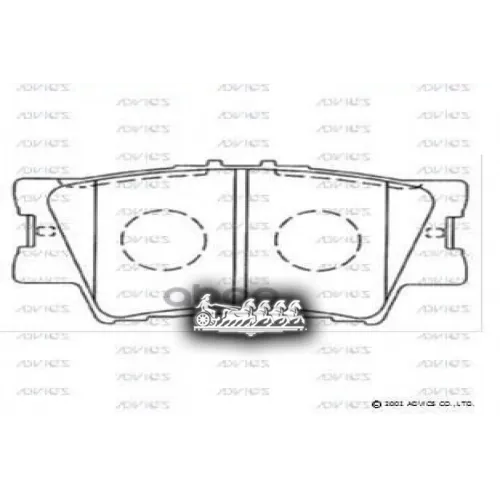 Тормозные Колодки Дисковые Toyota Rav 4/Camry Задн. 06- 2.4/3.5 ADVICS 