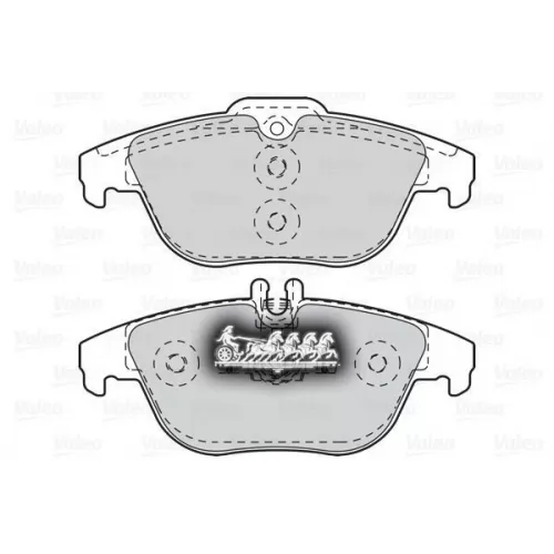 Колодки Тормозные Дисковые /Комплект 4 Шт/ Valeo 