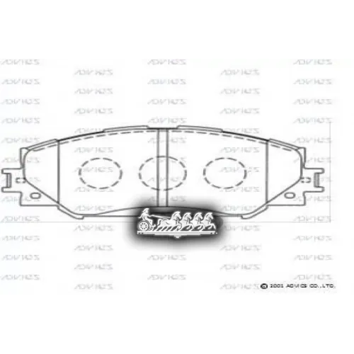 Тормозные Колодки Дисковые Toyota Auris/Corolla/Rav 4 Перед. 07- 1.4/1.6 ADVICS 