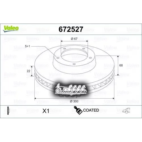 Диск Тормозной Mercedes W211/W212/W204/W219 Зад_x1 Valeo 