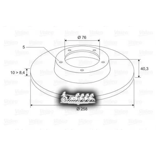 Диск Тормозной Hyundai Ix20 Зад X2 Valeo 