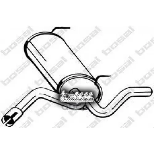 Глушитель Задний (Chev Cruze 09- ) Bosal 