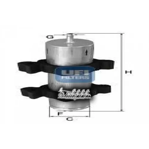 Фильтр Топливный Audi A4/A5/A8 09- 2.0D/2.7D/3.0D UFI 