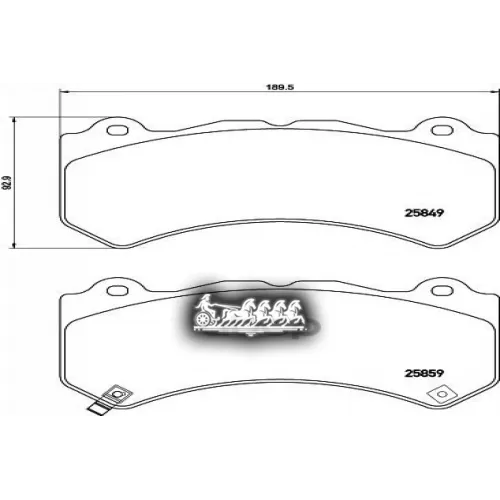 Колодки Тормозные Дисковые Перед Brembo 