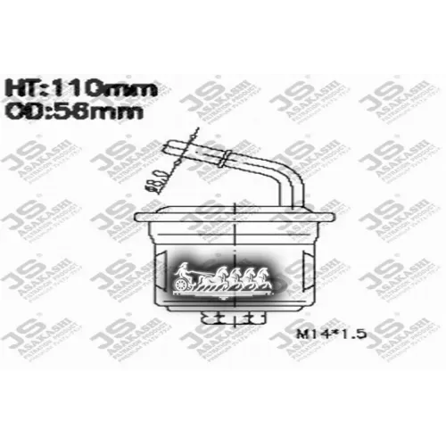 Фильтр Топливный Mitsubishi Pajero Mini JS Asakashi 