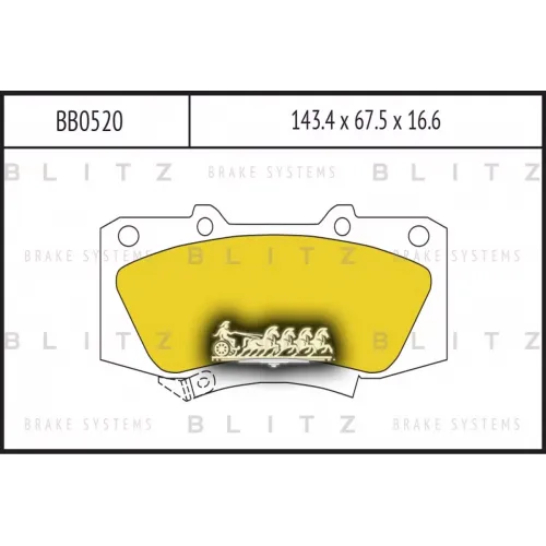 Колодки Тормозные Дисковые Перед Blitz 
