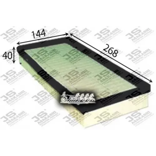 Фильтр Воздушный Kia Rio -05 1.3/1.5 JS Asakashi 