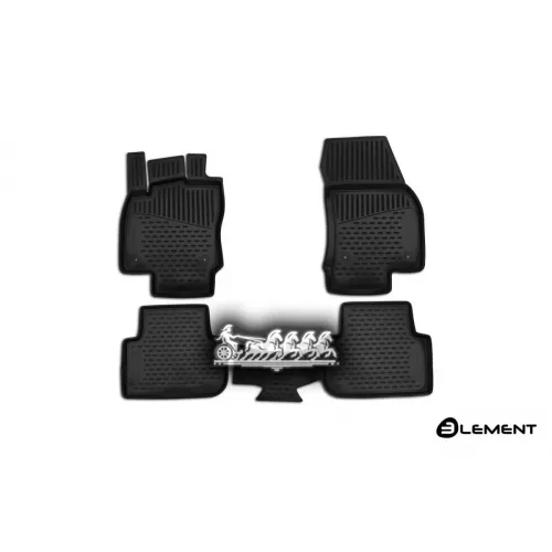 Коврики В Салон Volkswagen Tiguan2017-4 Шт. (Полиуретан) Autofamily 