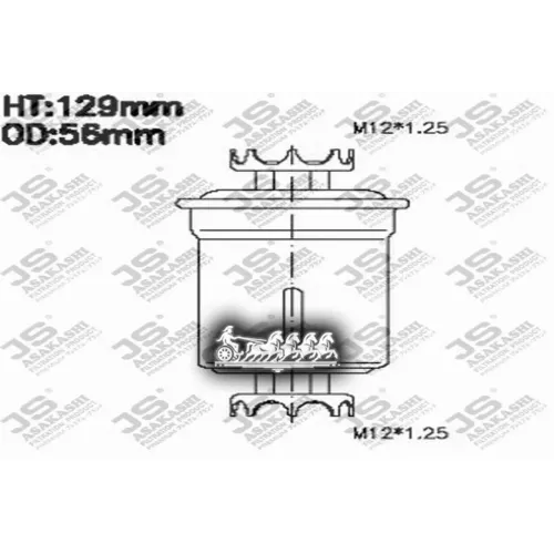 Фильтр Топливный Toyota Hilux/Hiace -04 2.4/2.7 JS Asakashi 