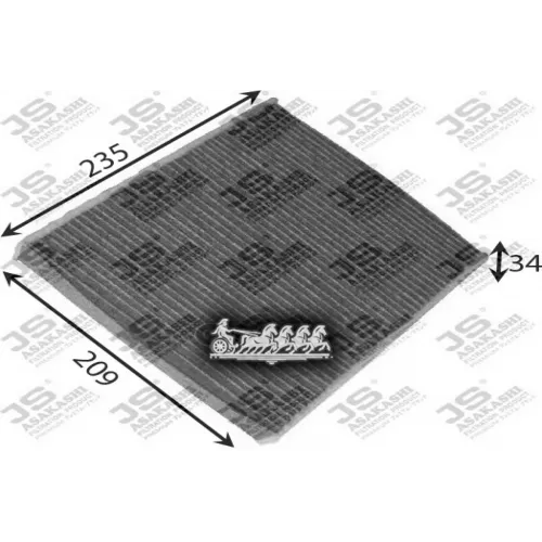 Фильтр Салона Ford Focus 2 04- (Уголь.) JS Asakashi 