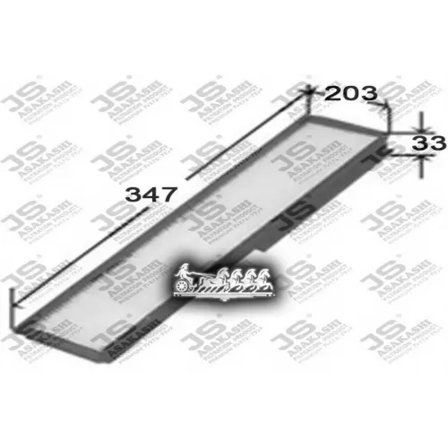 Фильтр Салона Mb W124 84-96 (Упак.2шт.) JS Asakashi 