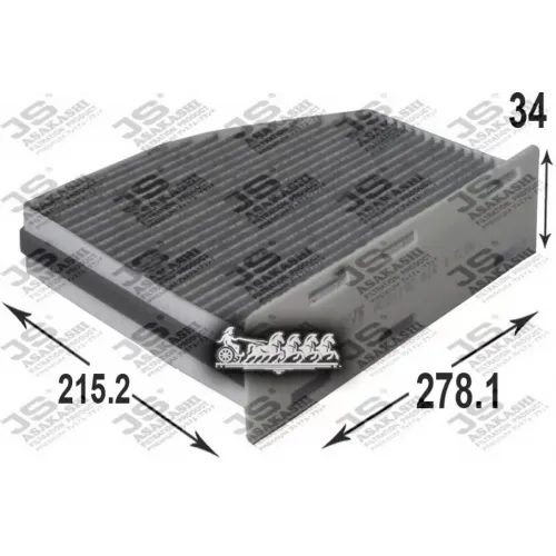 Фильтр Салона Audi A3/Tt/Skoda Octavia 04-/Vw G5/Passat/Tiguan (Уголь.) JS Asakashi 