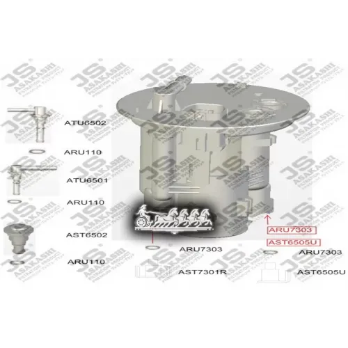 Фильтр Топливный Mitsubishi Grandis 03- JS Asakashi 