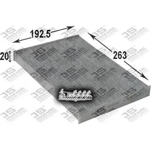Фильтр Салона Nissan Qashqai 07- Угольный JS Asakashi 