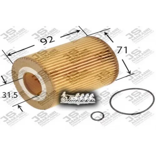 Фильтр Масл.opel Astra H/J 1.7Cdti 2005=> JS Asakashi 