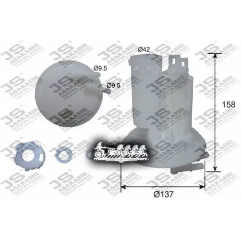 Fs27002 Фильтр Топливный Subaru Forester 08- Js Asakashi JS Asakashi 