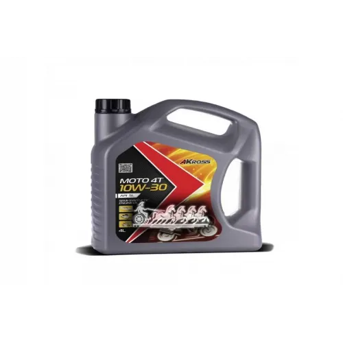 Akross Мото 4Т 10W-30 Sl Масло Моторное Полусинтетическое 4L AKross 