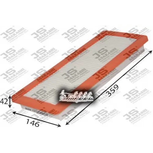 Фильтр Воздушный Psa C3/C4/C5/Ds3/Ds4/2008/207/208/308/3008/4008/5008 08- 1.6 JS Asakashi 