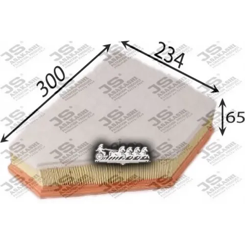 Фильтр Возд.bmw E81,87,90,91,92  118-335D 2006=> JS Asakashi 