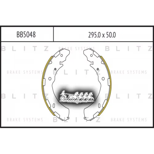 Колодки Тормозные Барабанные Зад Blitz 
