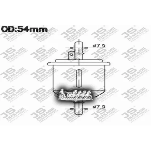 Фильтр Топливный Hyundai Accent 00- JS Asakashi 