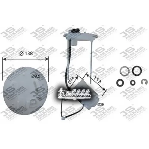 Фильтр Топливный Mitsubishi Asx 10- 1.8 JS Asakashi 