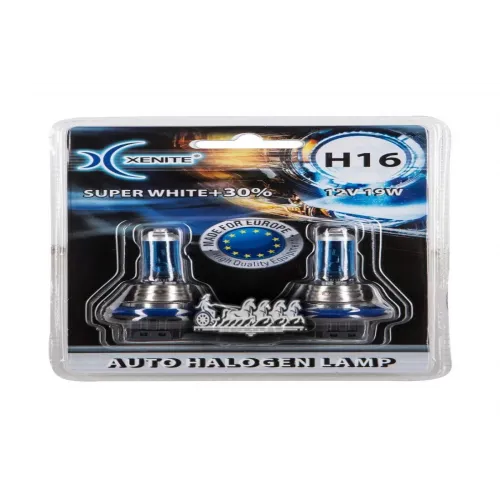 Галогенные Лампы (12V) H16 (Super White+30) (Блистер 2 Шт.) Xenite 