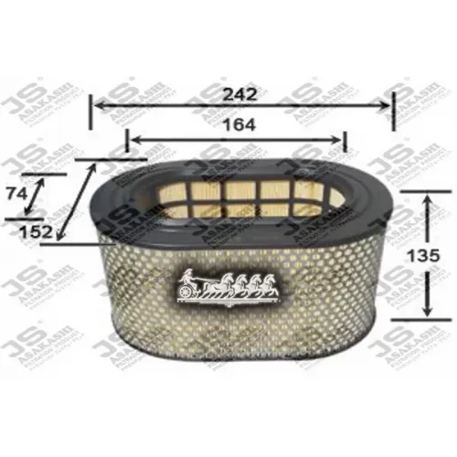 Фильтр Воздушный Mitsubishi Pajero JS Asakashi 