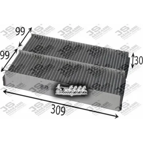 Фильтр Салона Audi A6 -11 2.4-2.8 (Уголь.) JS Asakashi 