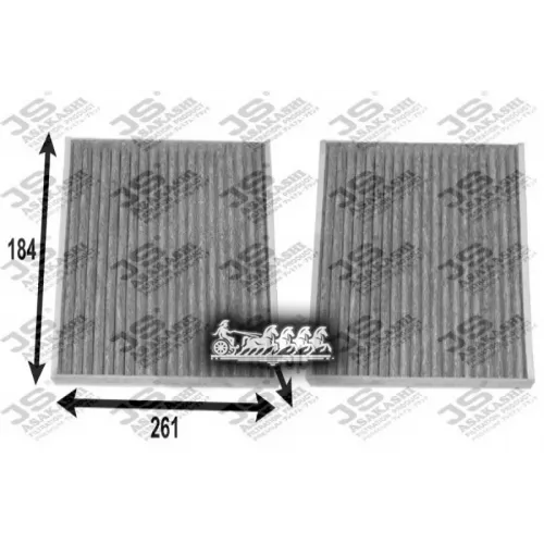 Фильтр Салона Mb W211 05- (Компл. 2 Шт.) Угольный JS Asakashi 