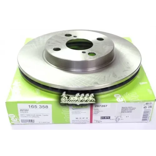Диск Тормозной Byd F3/Lifan 620/Solano/Toyota Corolla (E12) Передний Вент. Valeo 297 257