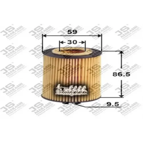 Фильтр Масляный Opel Astra G/H/Corsa C/D JS Asakashi 