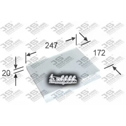 Фильтр Салона Kia Cee’d 2011- JS Asakashi 