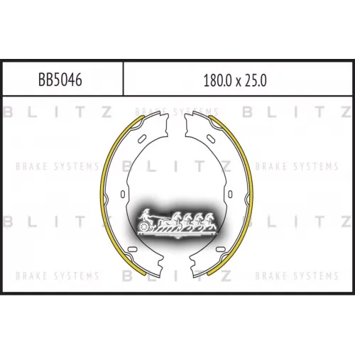 Колодки Тормозные Барабанные Зад Blitz 